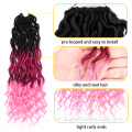 Curly Goddess Faux Locs Synthétique Crochet Tresse Cheveux